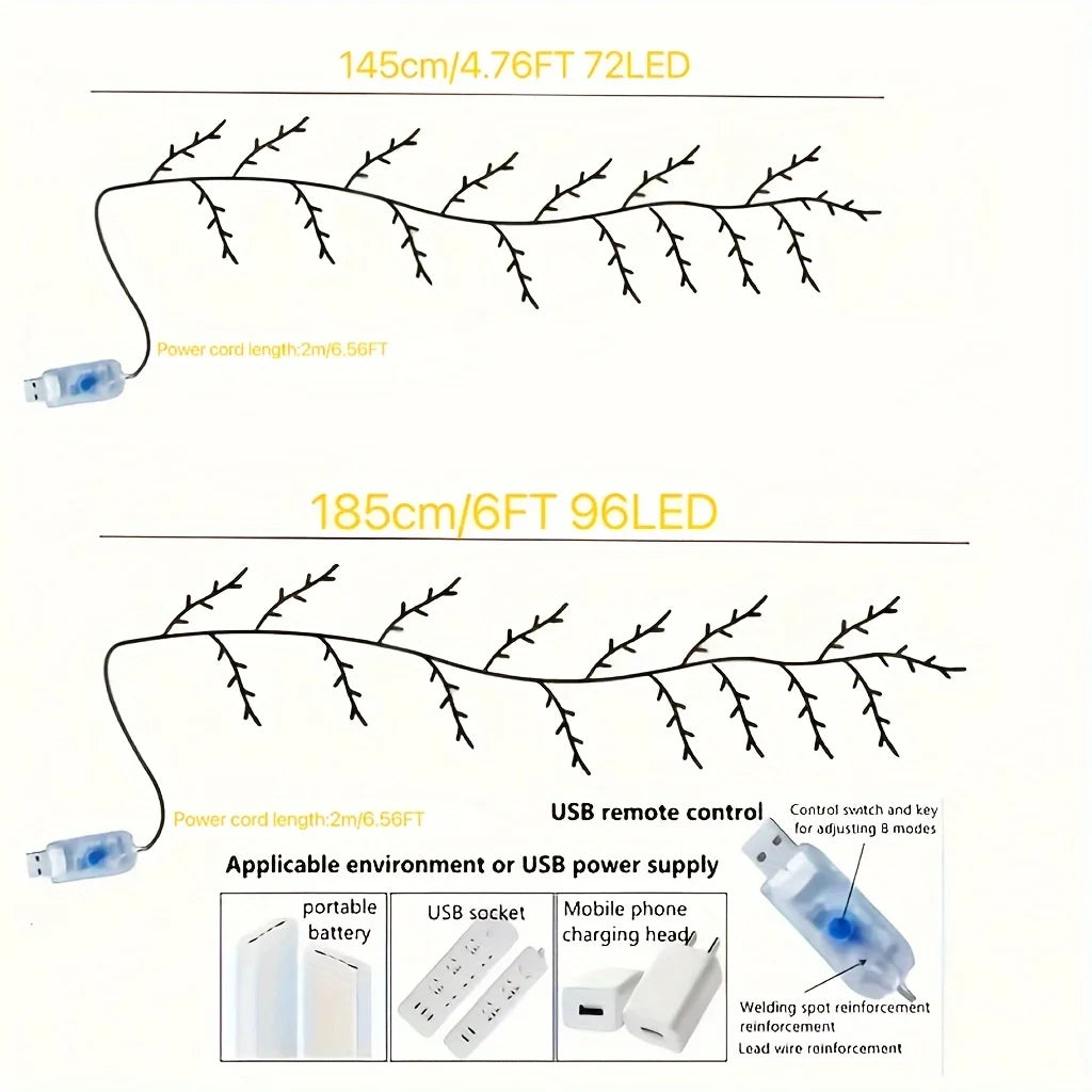 Bendable Willow-Vine LED Lights